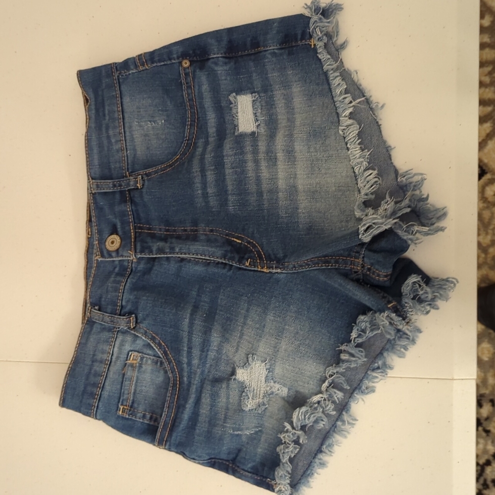 Wallflower Distressed Jean Shorts
